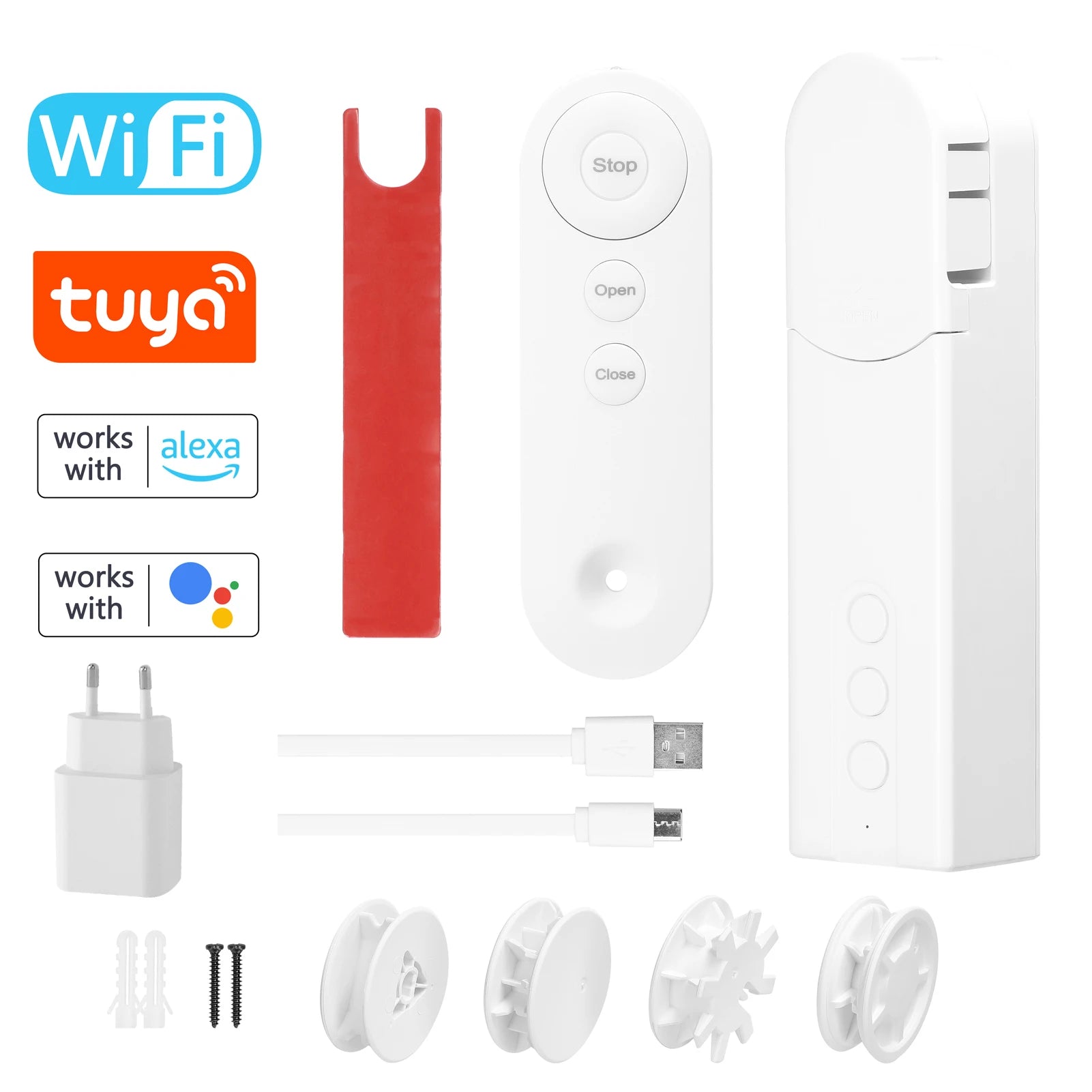 Smart WiFi Electric Curtain Motor - Voice Control for Alexa & Google Home