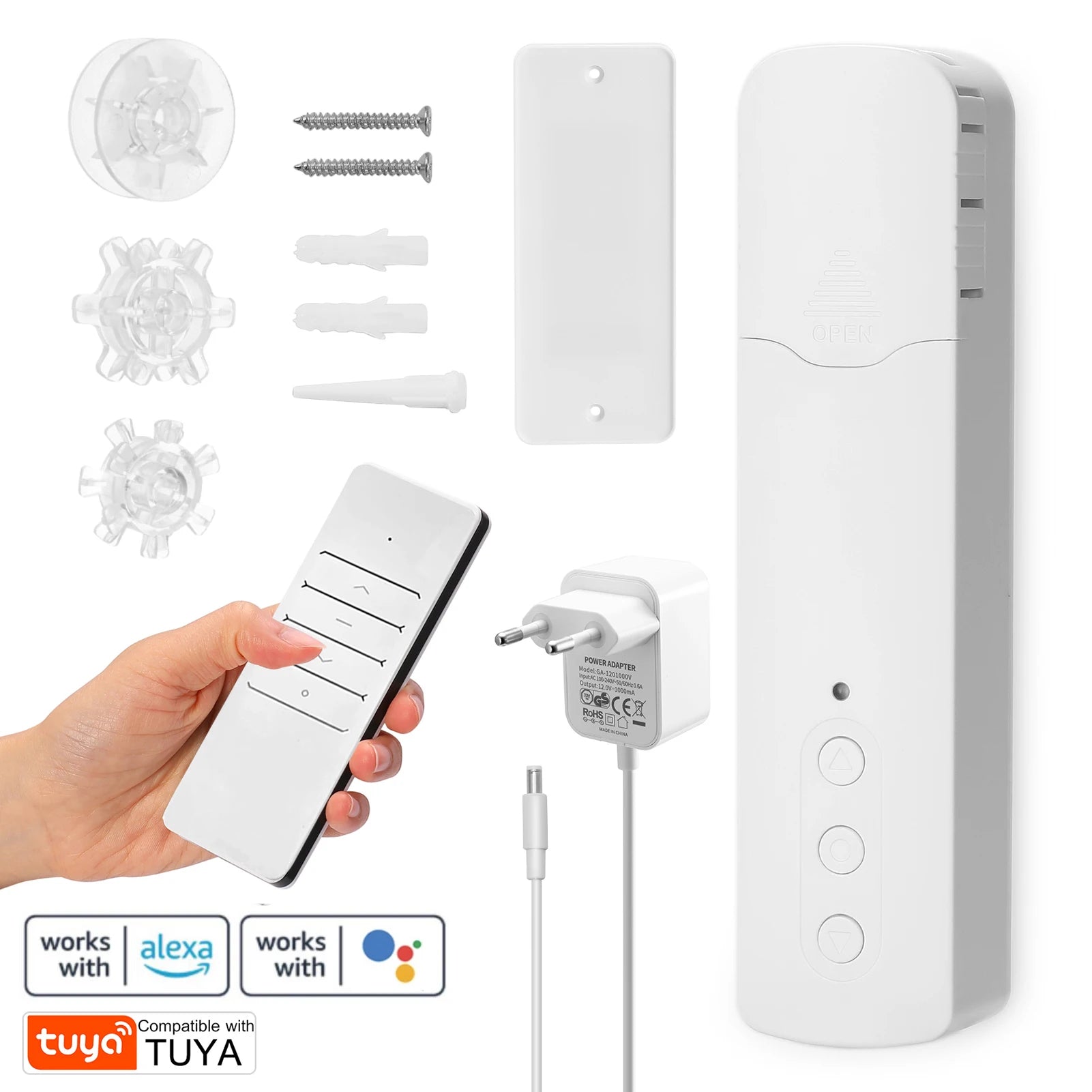 Smart WiFi Electric Curtain Motor - Voice Control for Alexa & Google Home