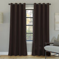 Oslo Extreme 100% Blackout Grommet Curtain Panel, 52"X95", Dark Chocolate, 1-Piece Single Panel