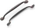 1 Pack Solid Core Kitchen Cabinet Pulls, Luxury Cabinet Handles, Hardware for Doors & Dresser Drawers, 7-9/16 Inch (192Mm) Hole Center, Rustic Iron, Refined Rustic Collection